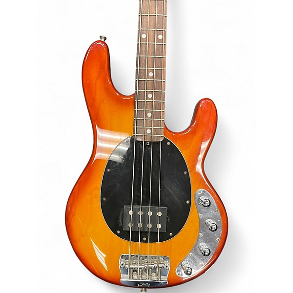 Used Sterling by Music Man Ray 34 Orange Electric Bass Guitar