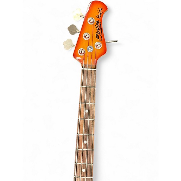 Used Sterling by Music Man Ray 34 Orange Electric Bass Guitar
