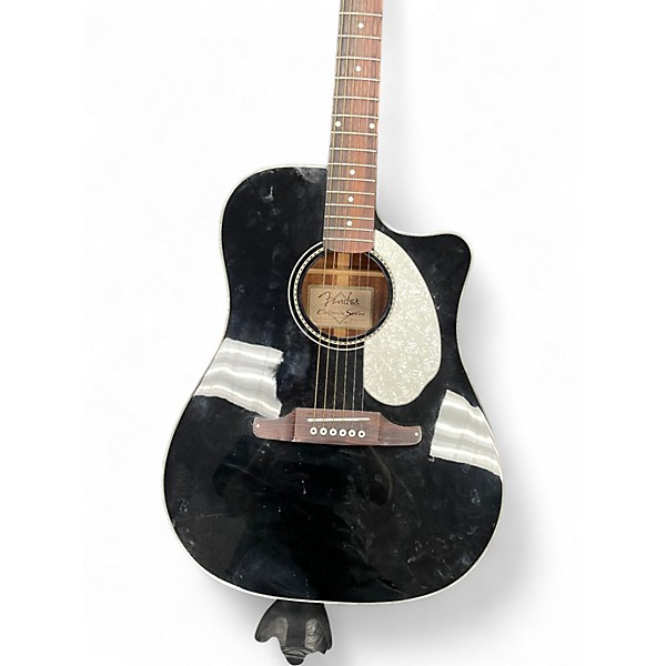Used Fender Sonoran SCE Black Acoustic Electric Guitar