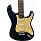 Used Squier STRATOCASTER BLACK Solid Body Electric Guitar
