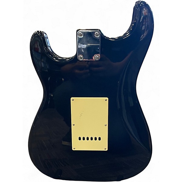 Used Squier STRATOCASTER BLACK Solid Body Electric Guitar