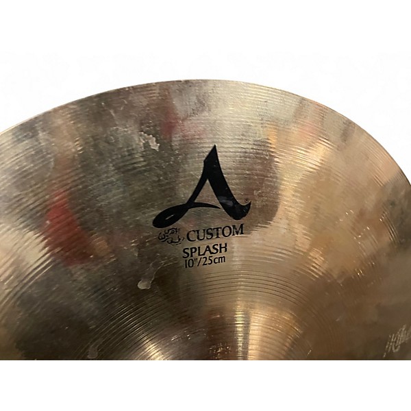 Used Zildjian 10in A Custom Splash Cymbal