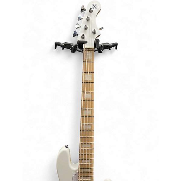 Used Cort Elrick NJS5 White Electric Bass Guitar