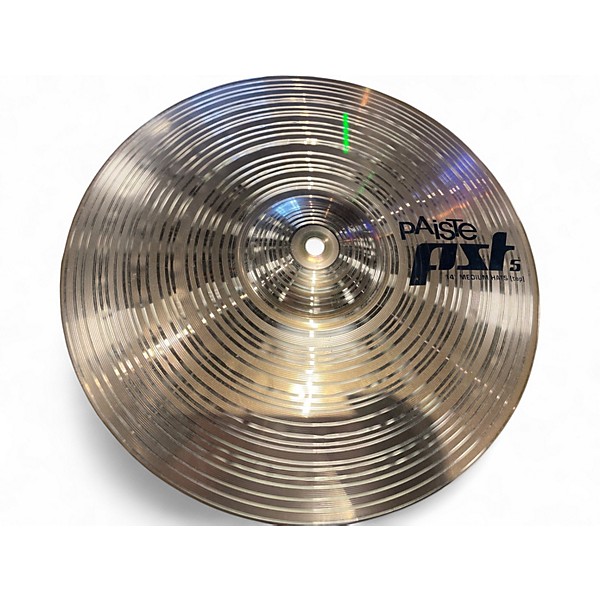 Used Paiste 14in PST 5 Medium Hi-Hat Pair Cymbal