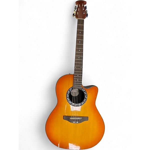Used Applause AB24-HB 2 Tone Sunburst Acoustic Electric Guitar