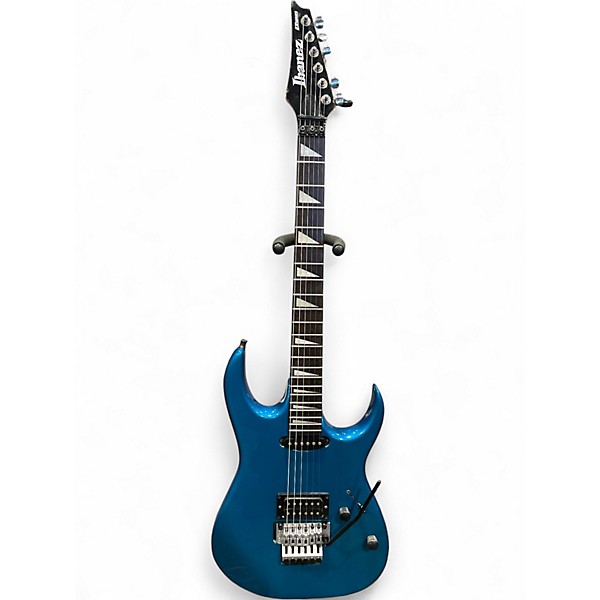 Used Ibanez EX series Lazer Blue Solid Body Electric Guitar