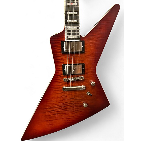 Used 2020s Epiphone Extura Prophecy Aged Bengal Tiger Burst  Solid Body Electric Guitar