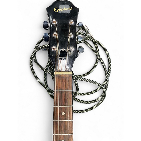Used Epiphone AJ100CE Natural Acoustic Electric Guitar