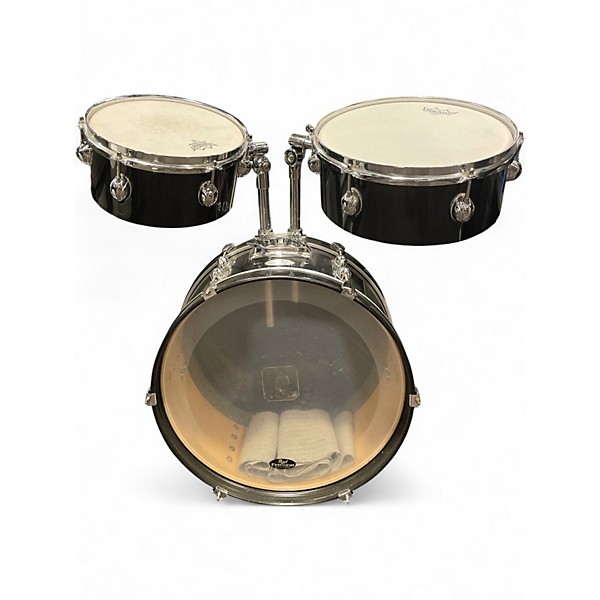 Used Pearl 5 Piece Rhythm Traveler Compact Black Drum Kit