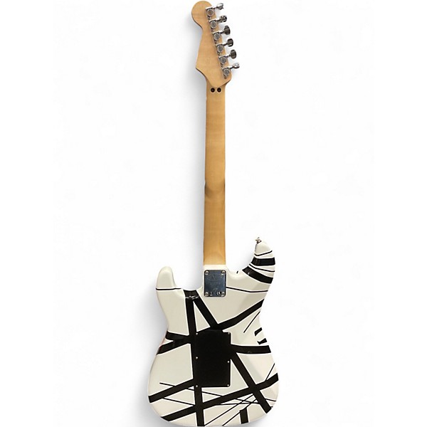 Used 2013 EVH Striped Series Black and White Solid Body Electric Guitar