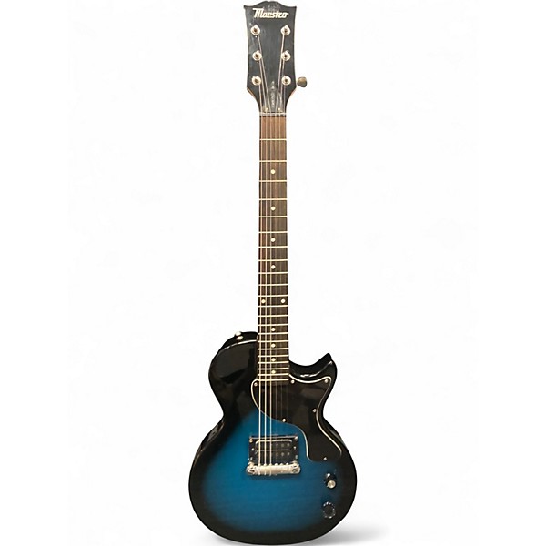 Used Maestro Les Paul Blue Burst Solid Body Electric Guitar