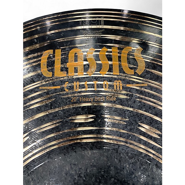 Used MEINL 20in CLASSICS CUSTOM HEAVY DARK RIDE Cymbal