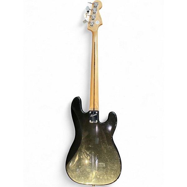 Used Squier Precision Bass Left Handed Black Electric Bass Guitar