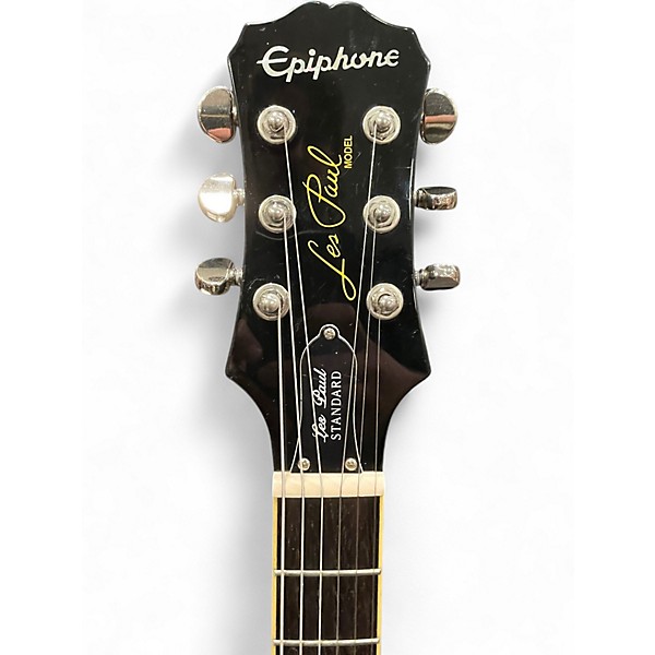 Used Epiphone Les Paul Standard Black Solid Body Electric Guitar