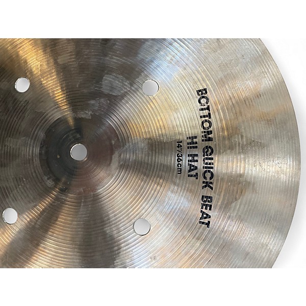 Used Zildjian 14in Quick Beat Hi Hat Pair Cymbal
