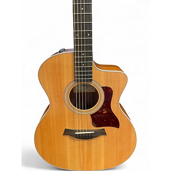 Used Taylor 214CE Natural Acoustic Electric Guitar