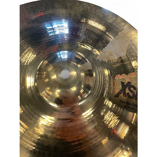 Used SABIAN 16in xsr sizzler stack Cymbal