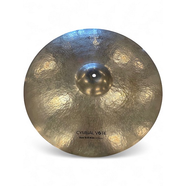 Used SABIAN 22in ARTISAN RAW BELL RIDE Cymbal