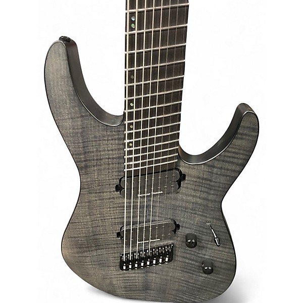 Used ESP LTD 10008MS 8-String Gray Solid Body Electric Guitar