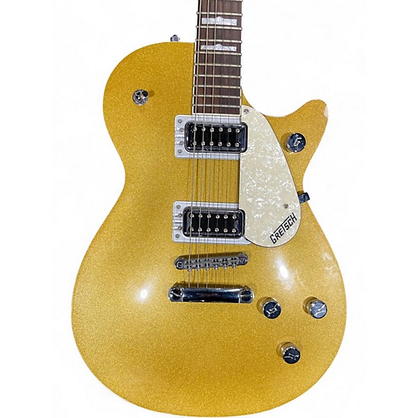 Used Gretsch Guitars G5220 Electromatic Gold Sparkle Hollow Body Electric Guitar