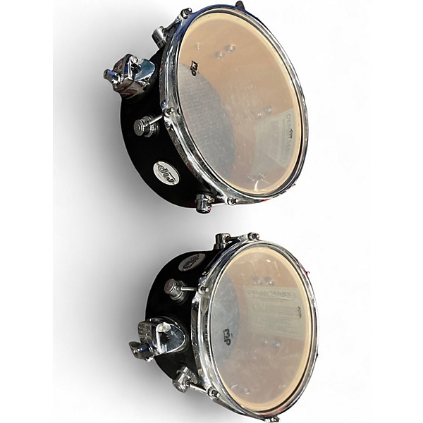 Used DW Multiple DESIGN SERIES CONCERT TOMS Satin Black Drum