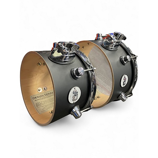 Used DW Multiple DESIGN SERIES CONCERT TOMS Satin Black Drum