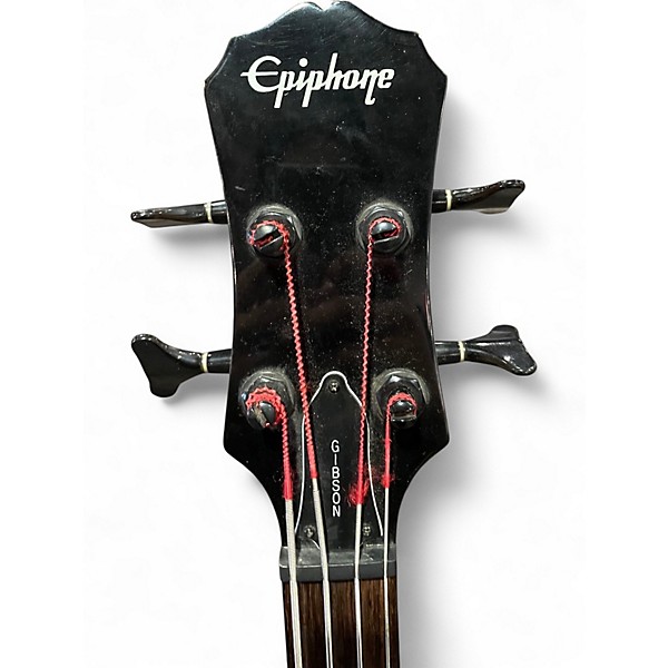 Used 2004 Epiphone Les Paul Standard Bass Heritage Cherry Sunburst Electric Bass Guitar