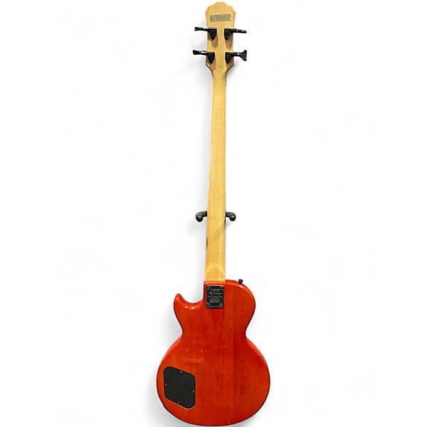 Used 2004 Epiphone Les Paul Standard Bass Heritage Cherry Sunburst Electric Bass Guitar