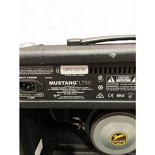 Used Fender Mustang LT50 50W 1x12 Guitar Combo Amp