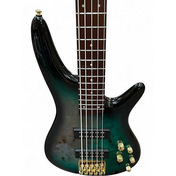 Used Ibanez SR405EP BDX Black Electric Bass Guitar