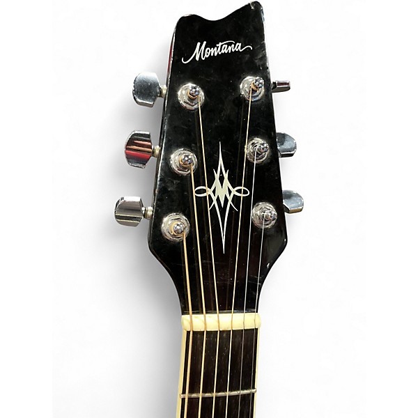 Used Montana EM28C-5 Black Acoustic Electric Guitar