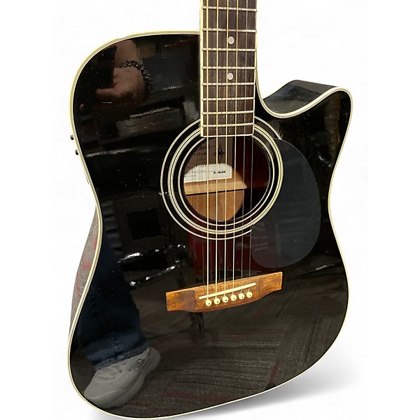 Used Montana EM28C-5 Black Acoustic Electric Guitar