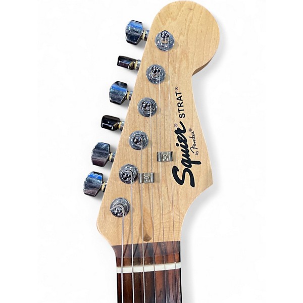 Used Squier Standard Stratocaster Black Solid Body Electric Guitar