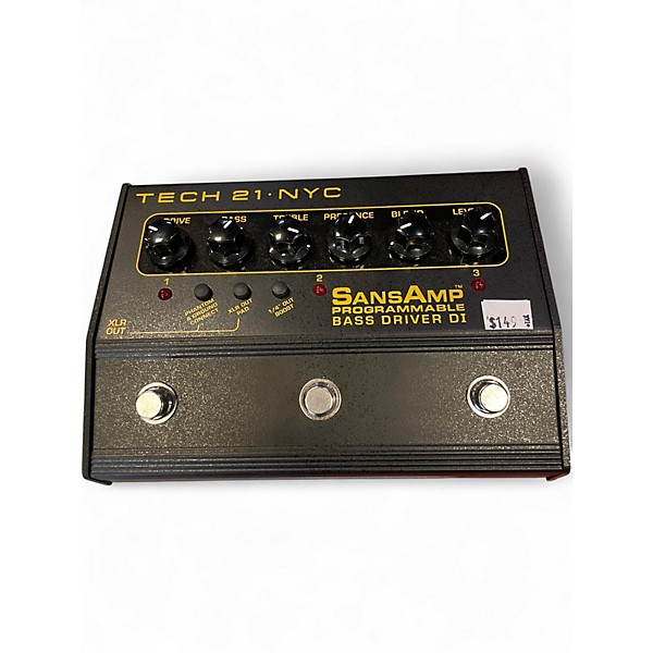 Used Tech 21 SANS AMP BASS DRIVER Effect Pedal