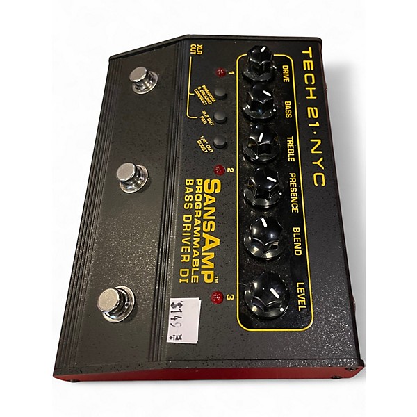 Used Tech 21 SANS AMP BASS DRIVER Effect Pedal