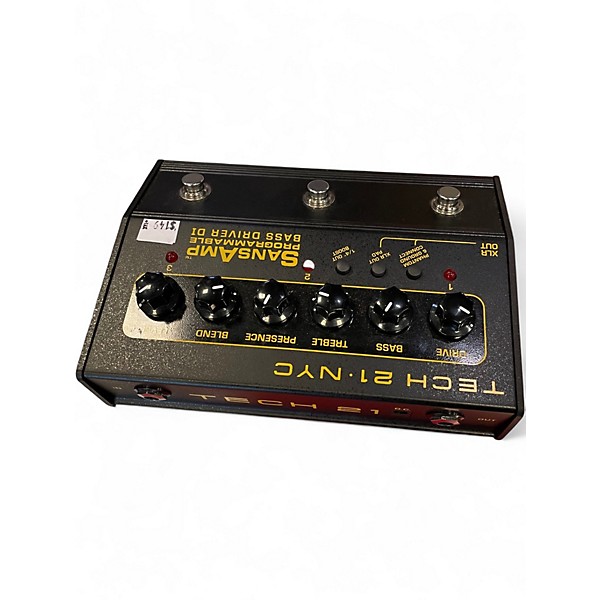 Used Tech 21 SANS AMP BASS DRIVER Effect Pedal