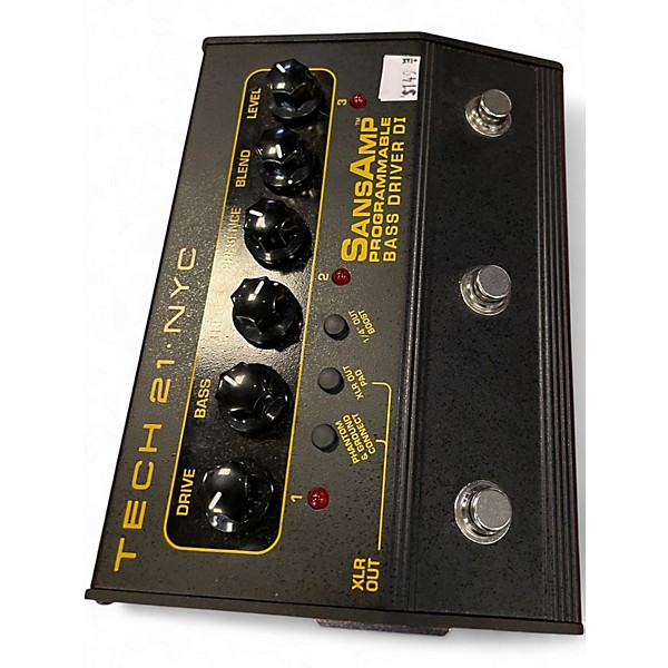 Used Tech 21 SANS AMP BASS DRIVER Effect Pedal