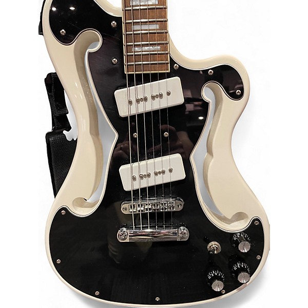 Used Eastwood Deerhoof Signature White Solid Body Electric Guitar