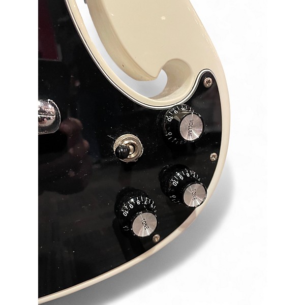 Used Eastwood Deerhoof Signature White Solid Body Electric Guitar