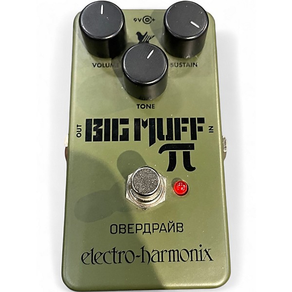 Used Electro-Harmonix Green Russian Big Muff Pi Fuzz Effect Pedal