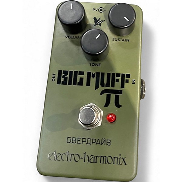 Used Electro-Harmonix Green Russian Big Muff Pi Fuzz Effect Pedal