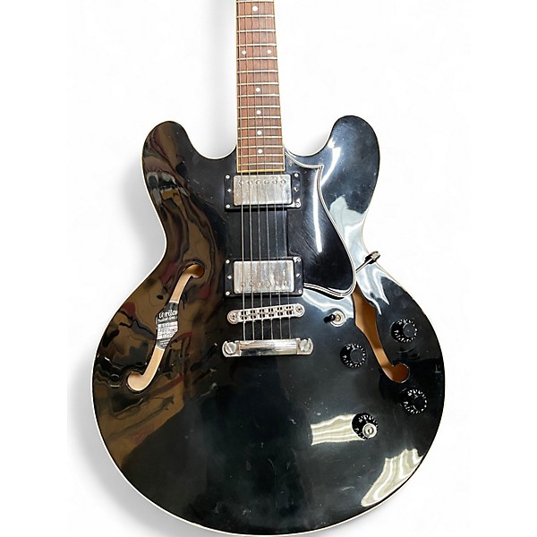Used Heritage H-535 Black Hollow Body Electric Guitar