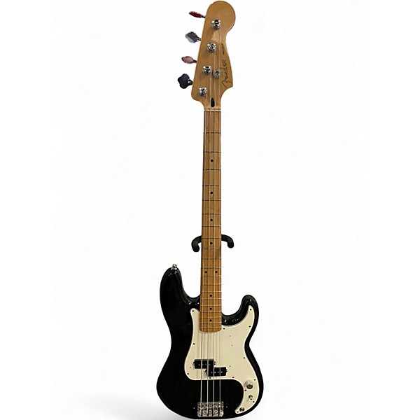 Used Fender Standard Precision Bass Black Electric Bass Guitar