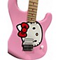 Used Squier HELLO KITTY STRATOCASTER PRESENT PINK Solid Body Electric Guitar