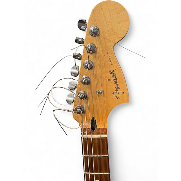 Used Fender Player Jaguar Orange Solid Body Electric Guitar