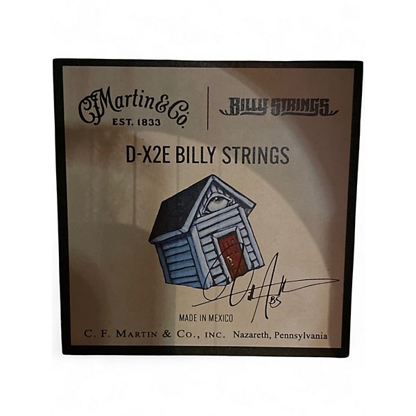 Used Martin D-X2E BILLY STRINGS Natural Acoustic Electric Guitar
