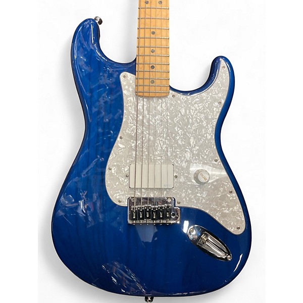 Used Fender Deluxe Strat (HEAVILY MODIFIED) BLUE Solid Body Electric Guitar