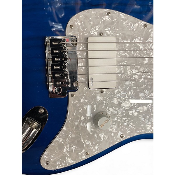 Used Fender Deluxe Strat (HEAVILY MODIFIED) BLUE Solid Body Electric Guitar