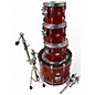 Vintage 1980s Yamaha 4 Piece Beech Custom Red Apple Lacquer Drum Kit thumbnail
