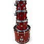 Vintage 1980s Yamaha 4 Piece Beech Custom Red Apple Lacquer Drum Kit
